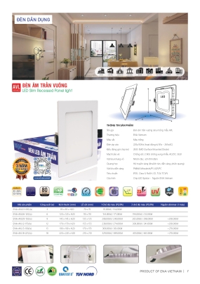 Bảng giá đèn led Ena 2026