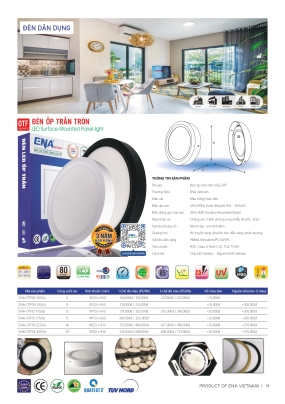 Bảng giá đèn led Ena 2026