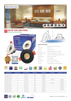 Bảng giá đèn led Ena 2026