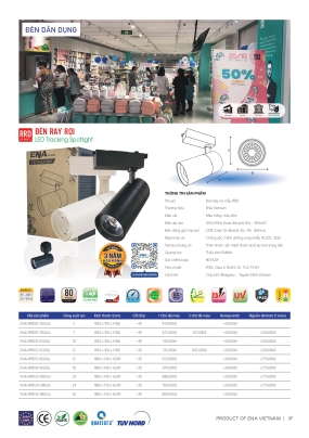 Bảng giá đèn led Ena 2026