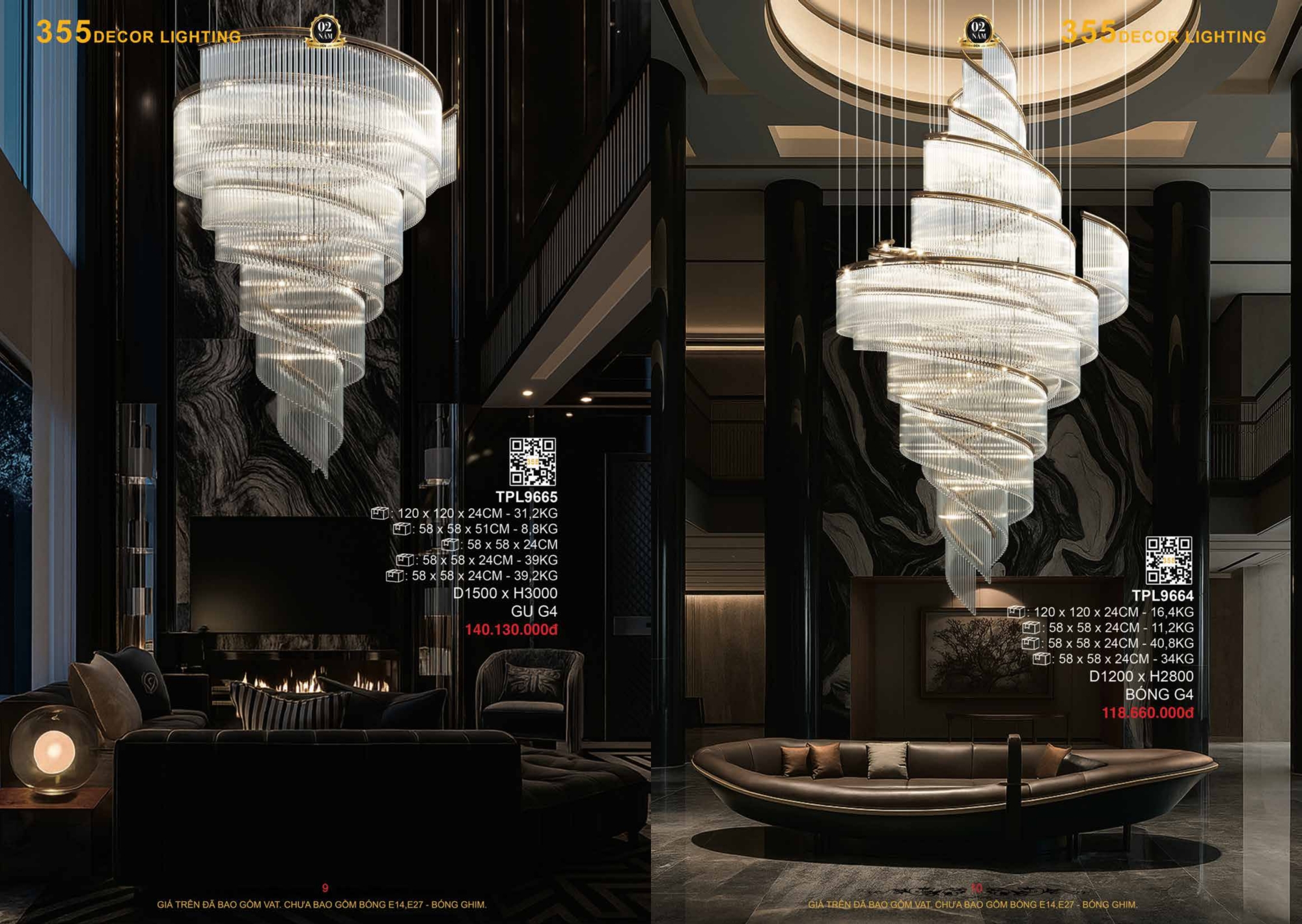 Bảng giá đèn trang trí 355 Decor