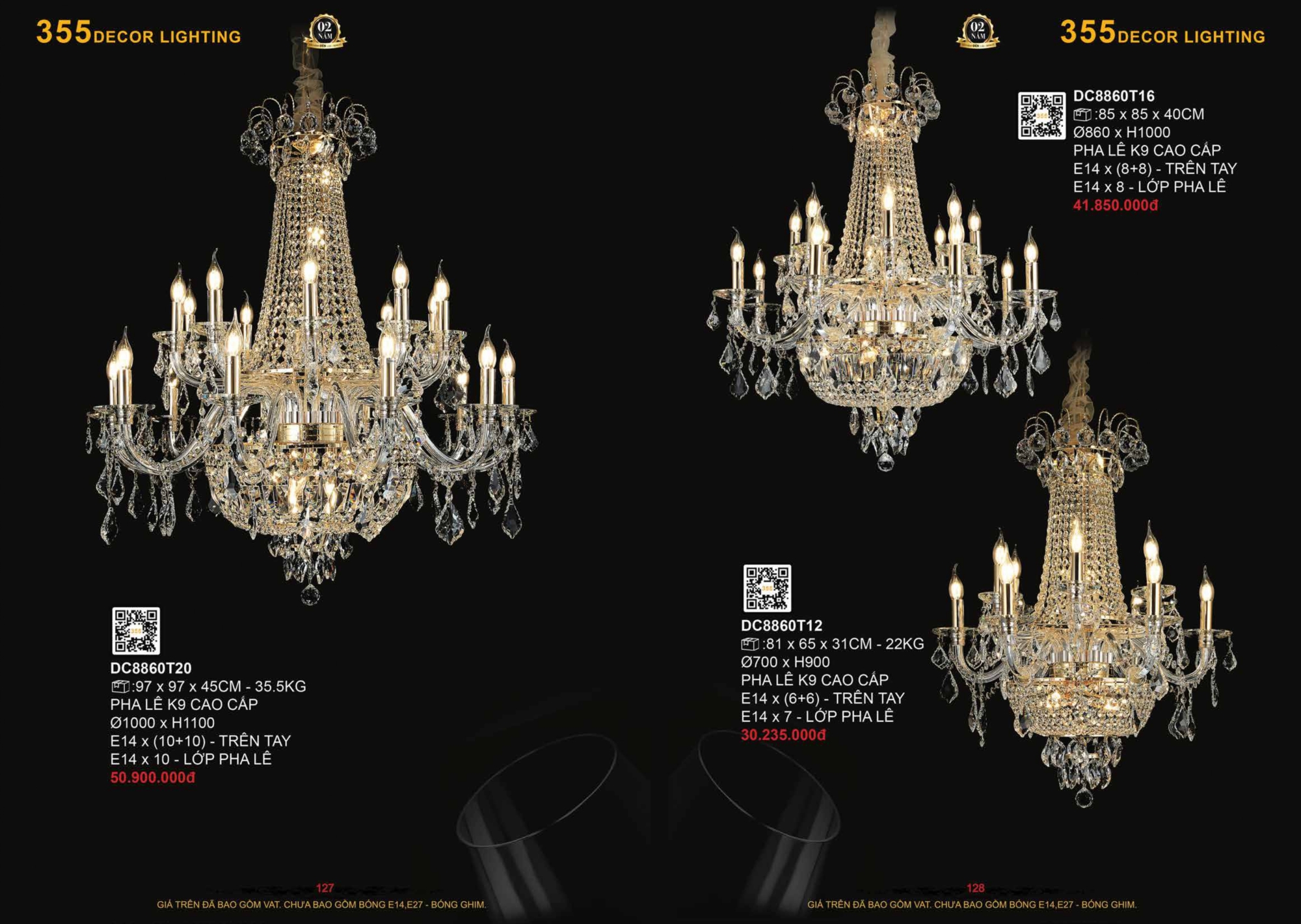 Bảng giá đèn trang trí 355 Decor