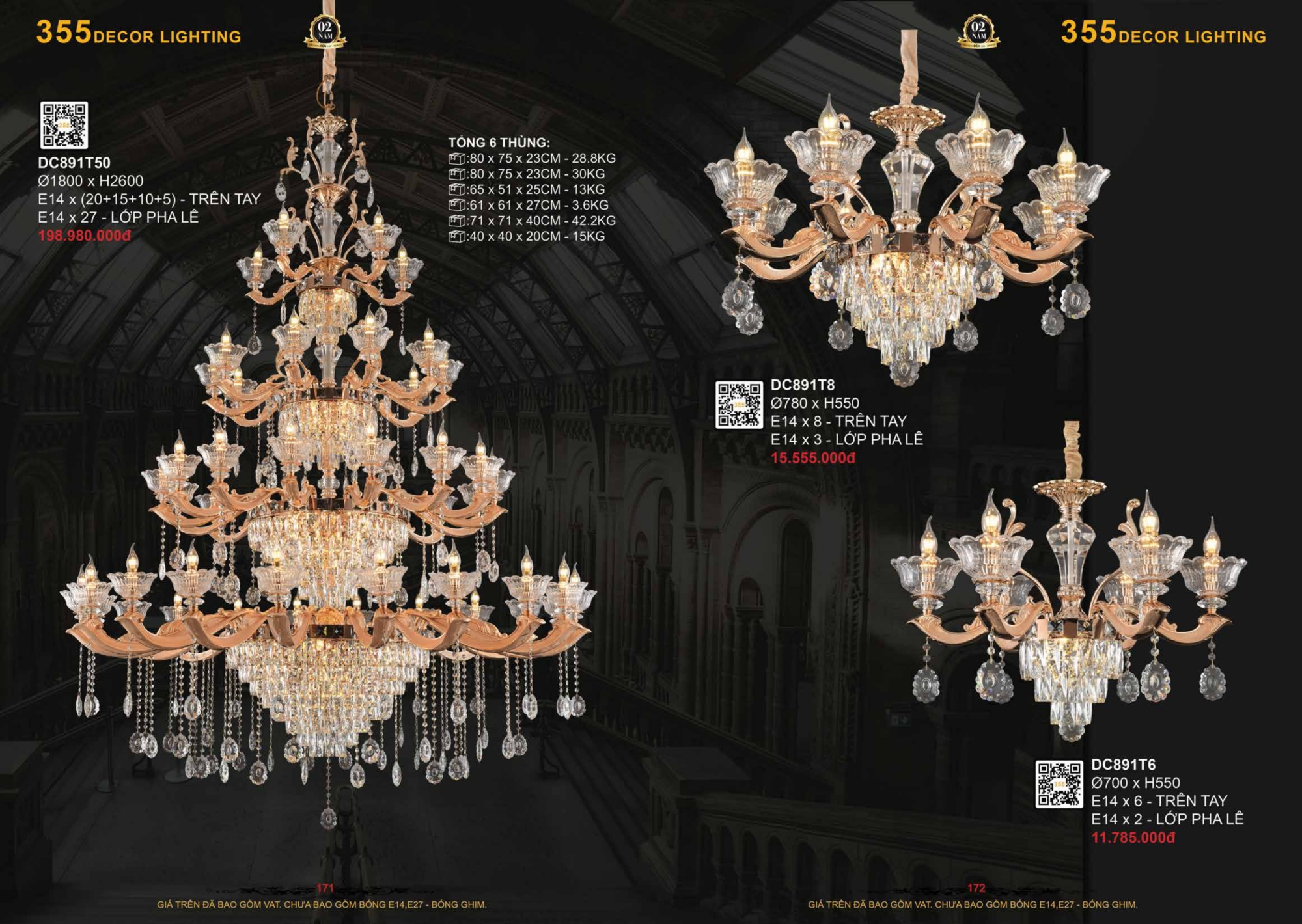 Bảng giá đèn trang trí 355 Decor