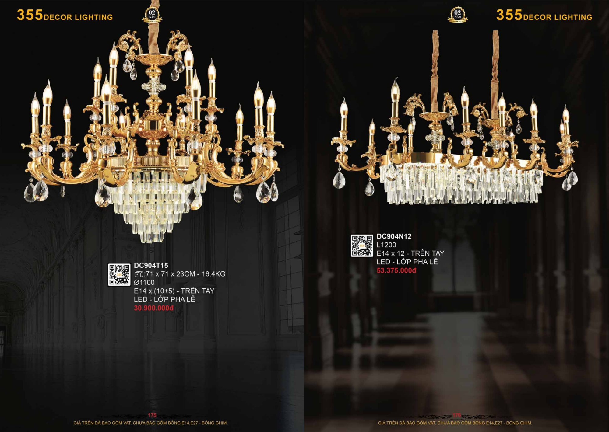 Bảng giá đèn trang trí 355 Decor