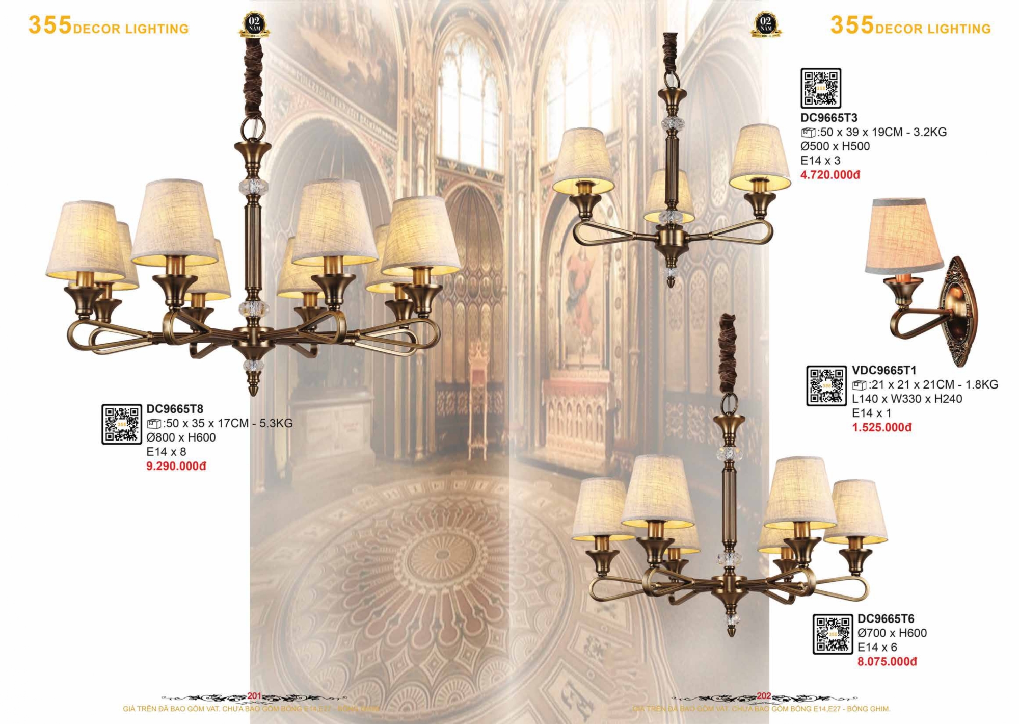 Bảng giá đèn trang trí 355 Decor