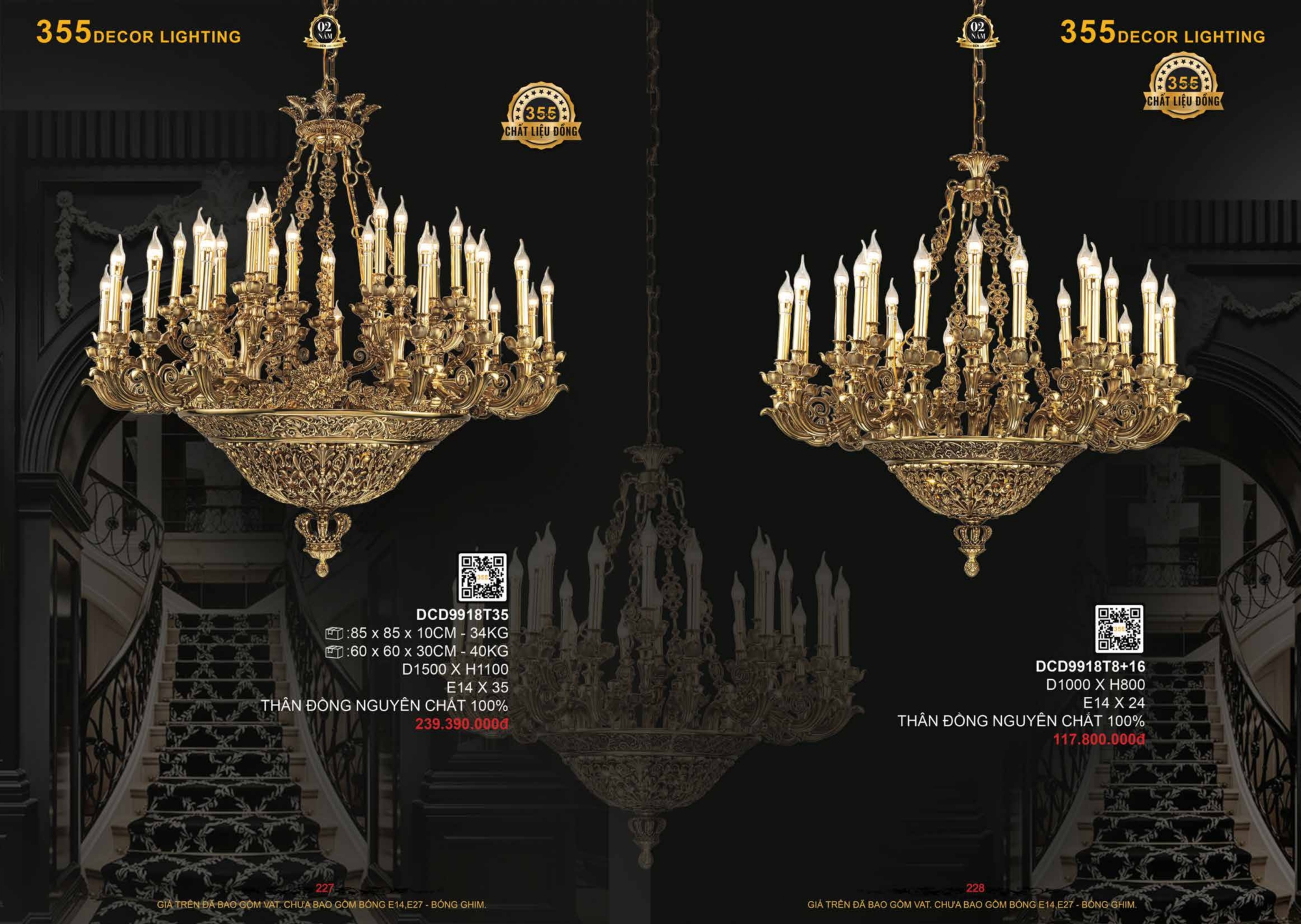 Bảng giá đèn trang trí 355 Decor