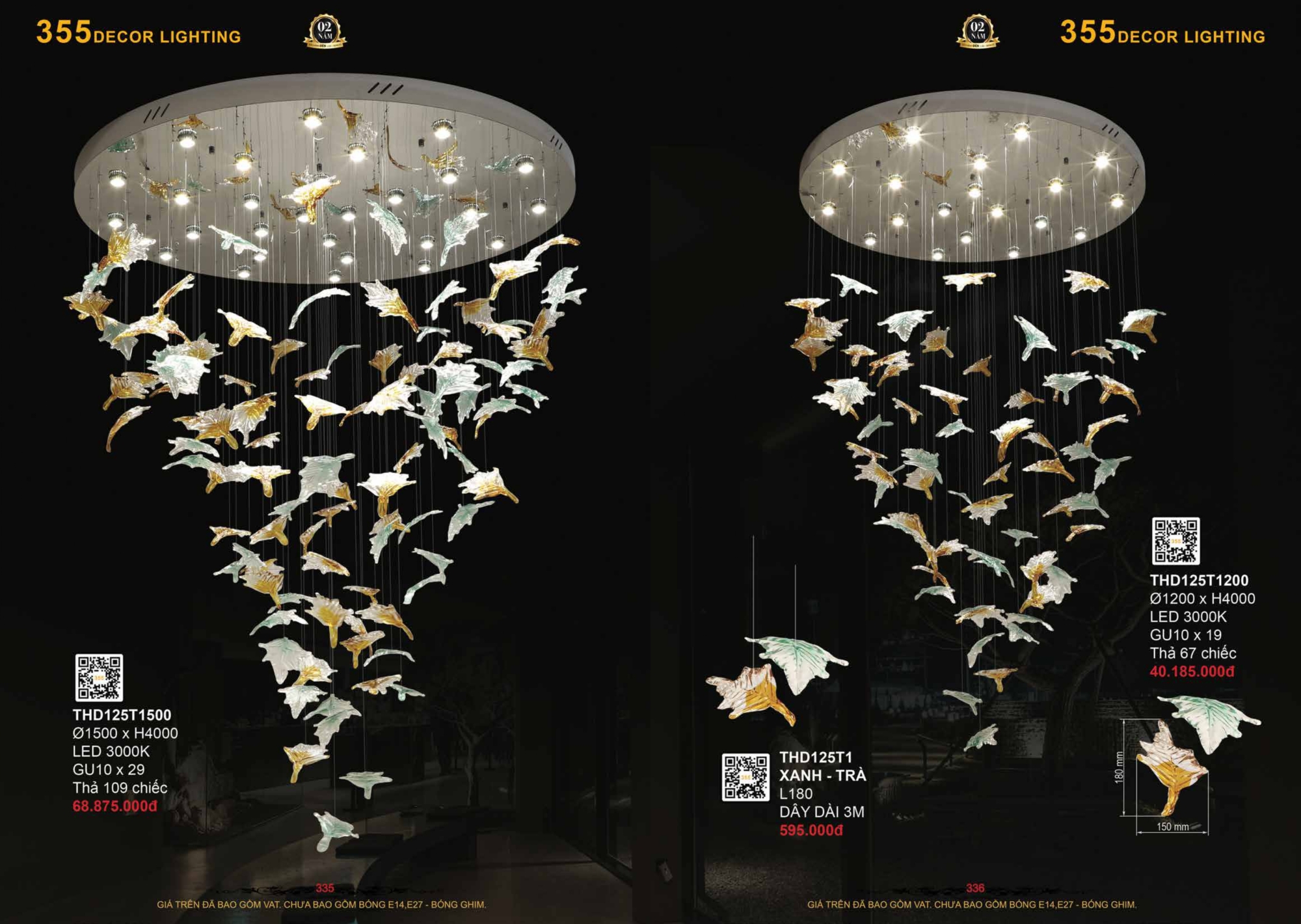 Bảng giá đèn trang trí 355 Decor