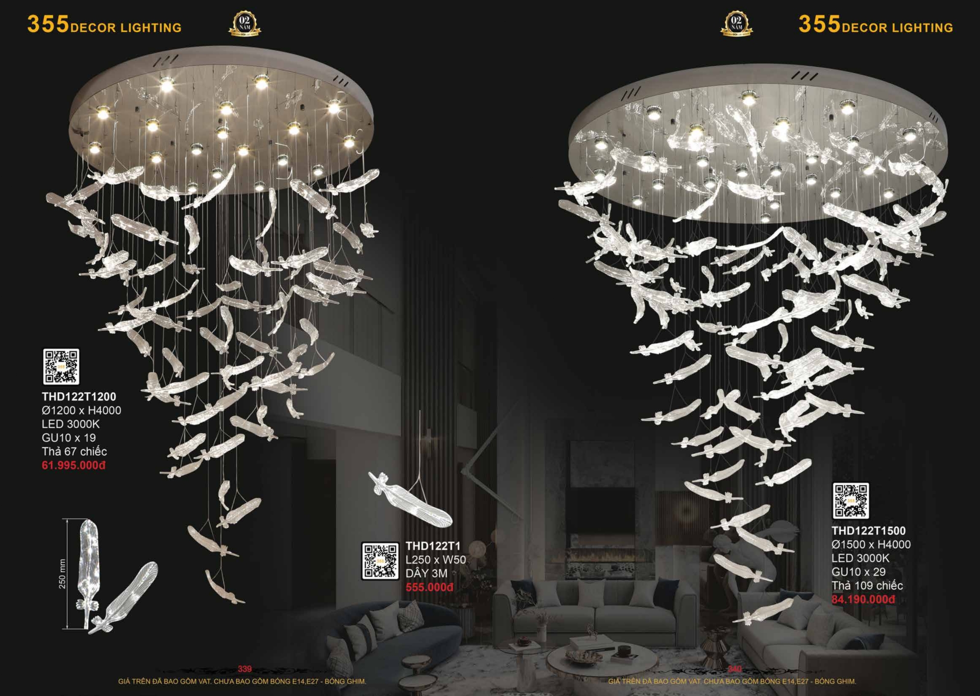 Bảng giá đèn trang trí 355 Decor
