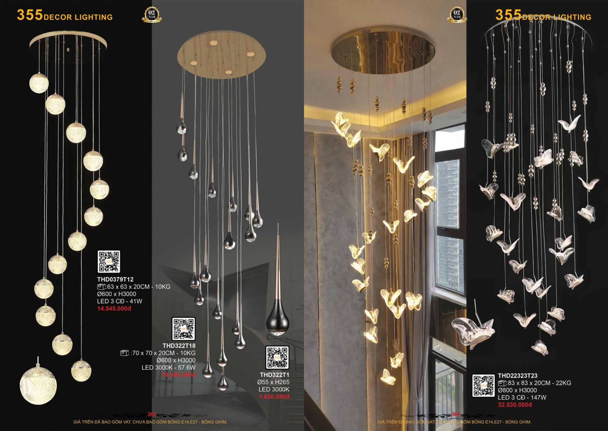 Bảng giá đèn trang trí 355 Decor