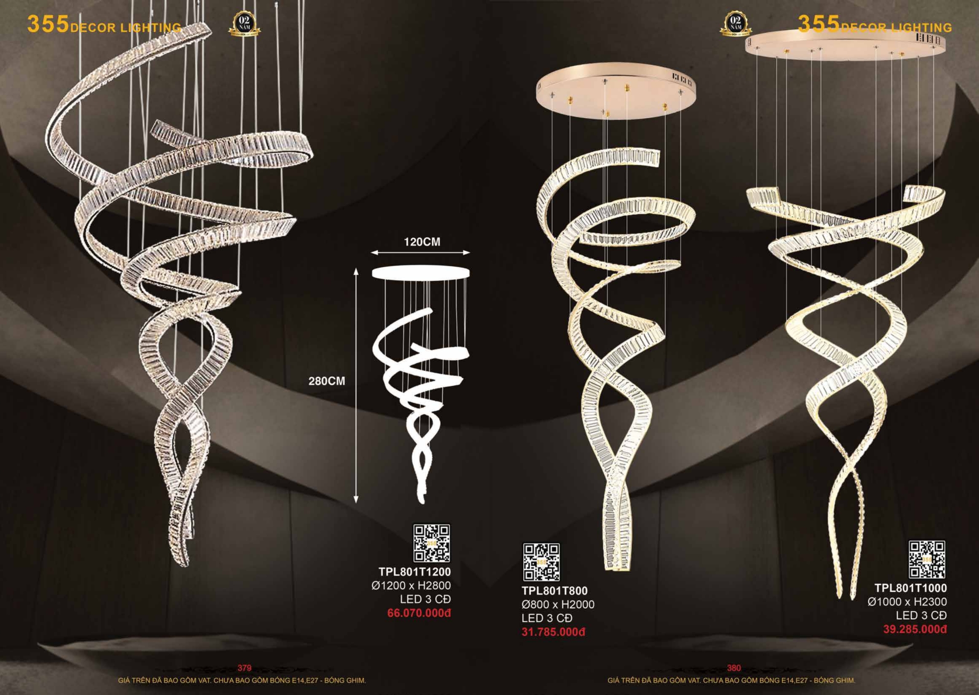 Bảng giá đèn trang trí 355 Decor