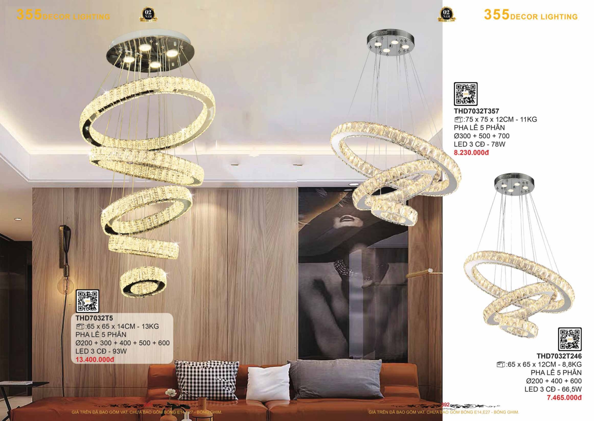 Bảng giá đèn trang trí 355 Decor