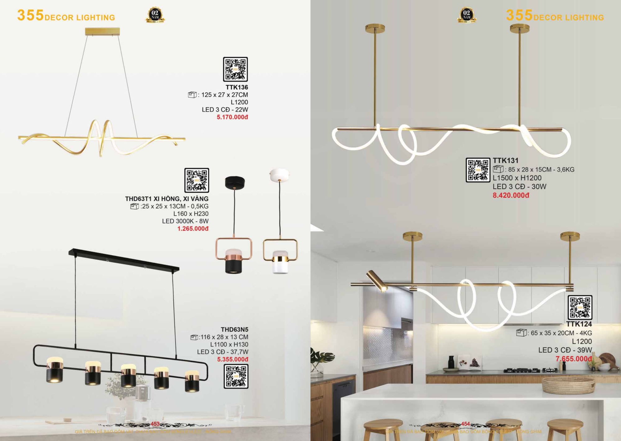 Bảng giá đèn trang trí 355 Decor