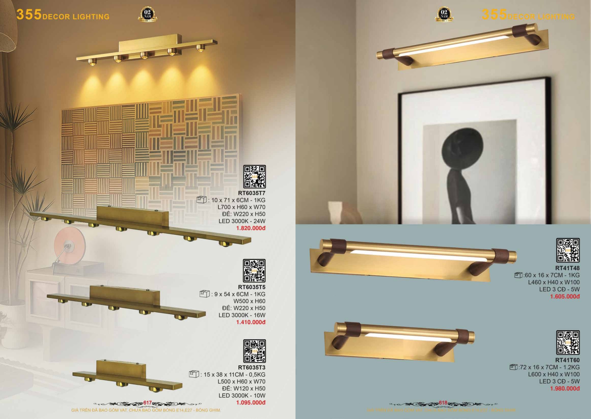 Bảng giá đèn trang trí 355 Decor