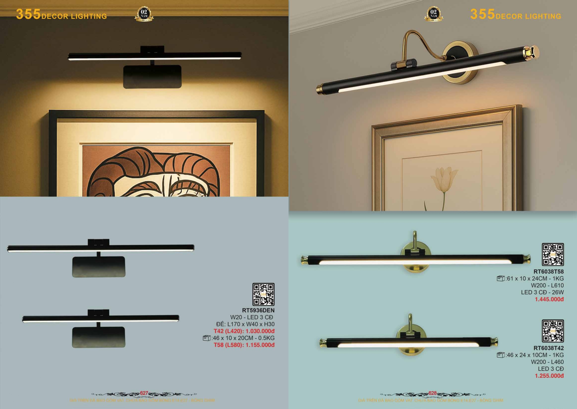 Bảng giá đèn trang trí 355 Decor