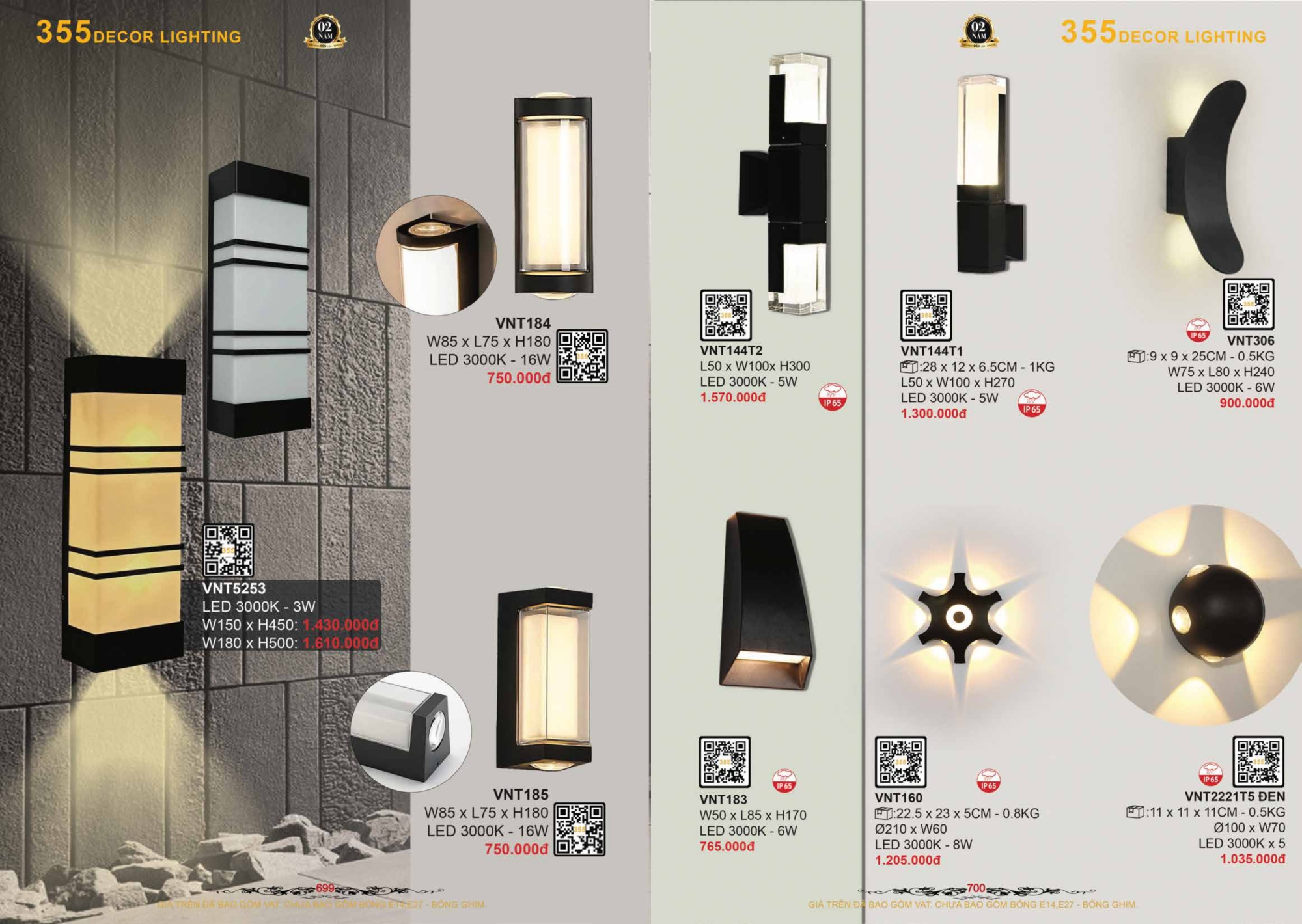 Bảng giá đèn trang trí 355 Decor