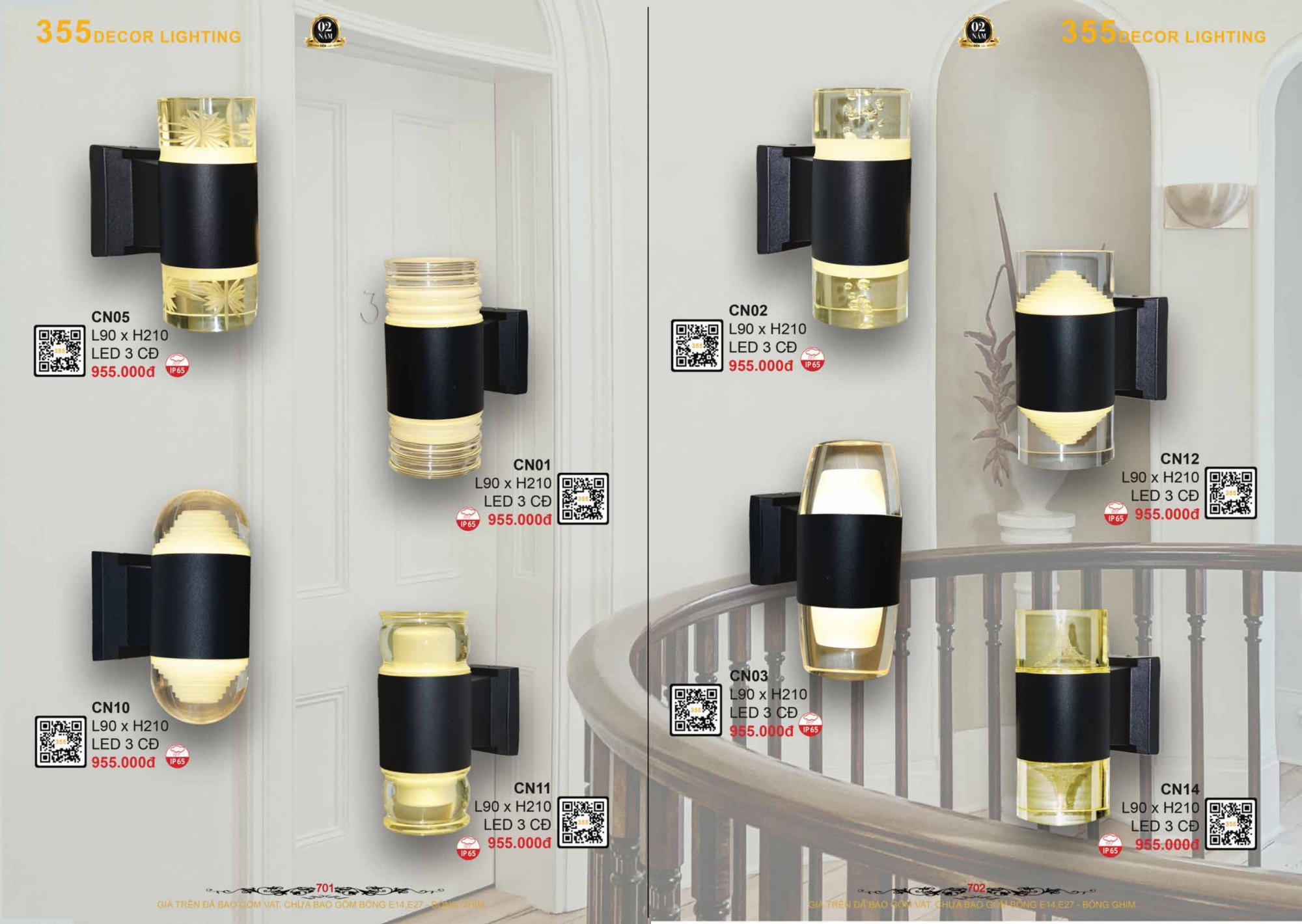 Bảng giá đèn trang trí 355 Decor