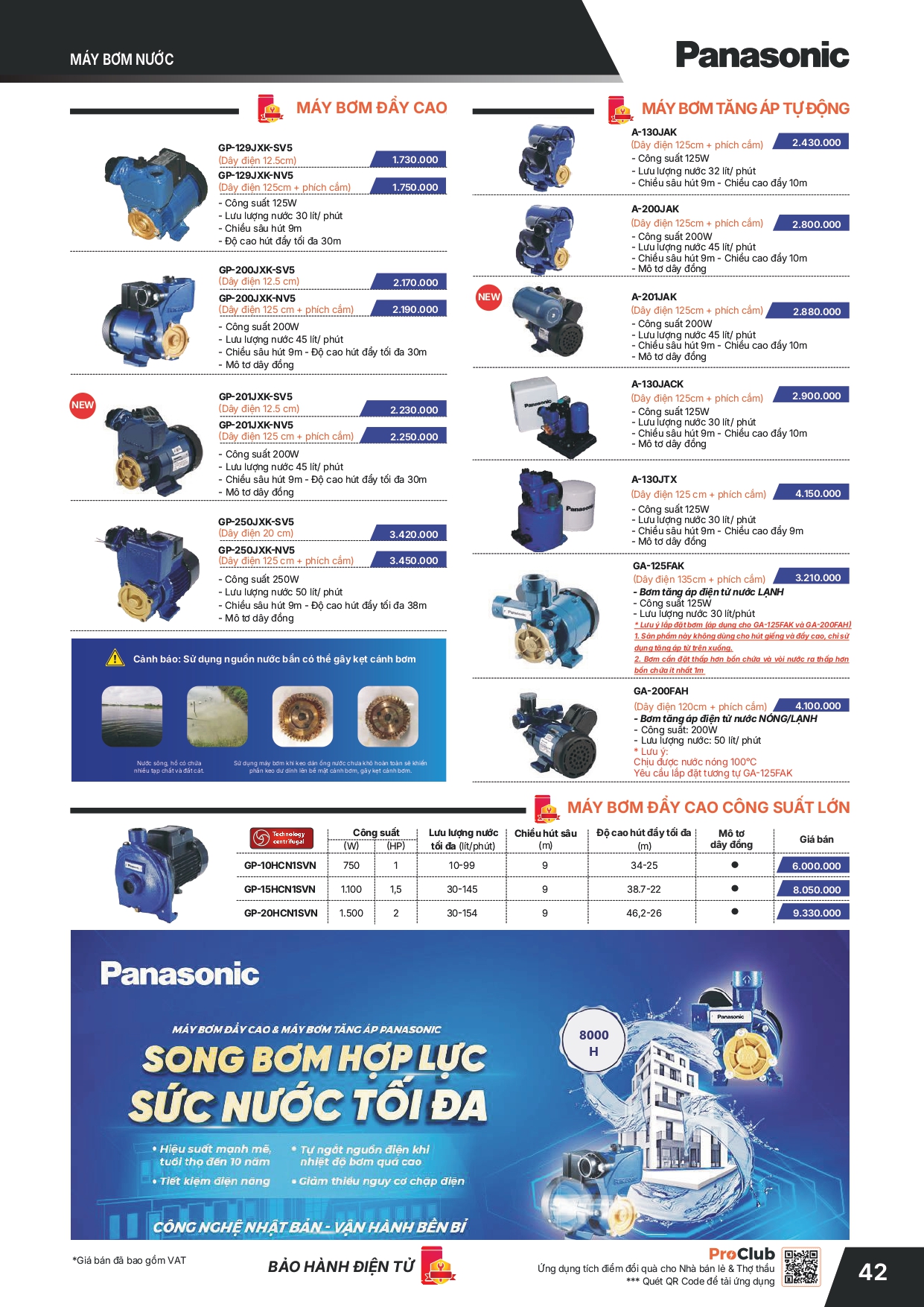 Bảng giá thiết bị điện Panasonic 2026
