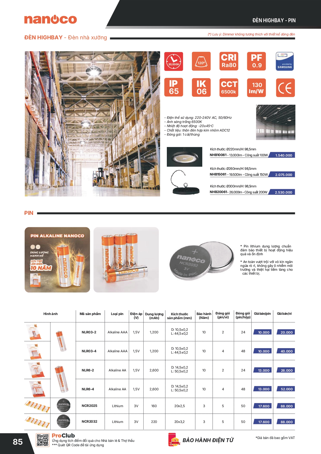 Bảng giá thiết bị điện Panasonic 2026