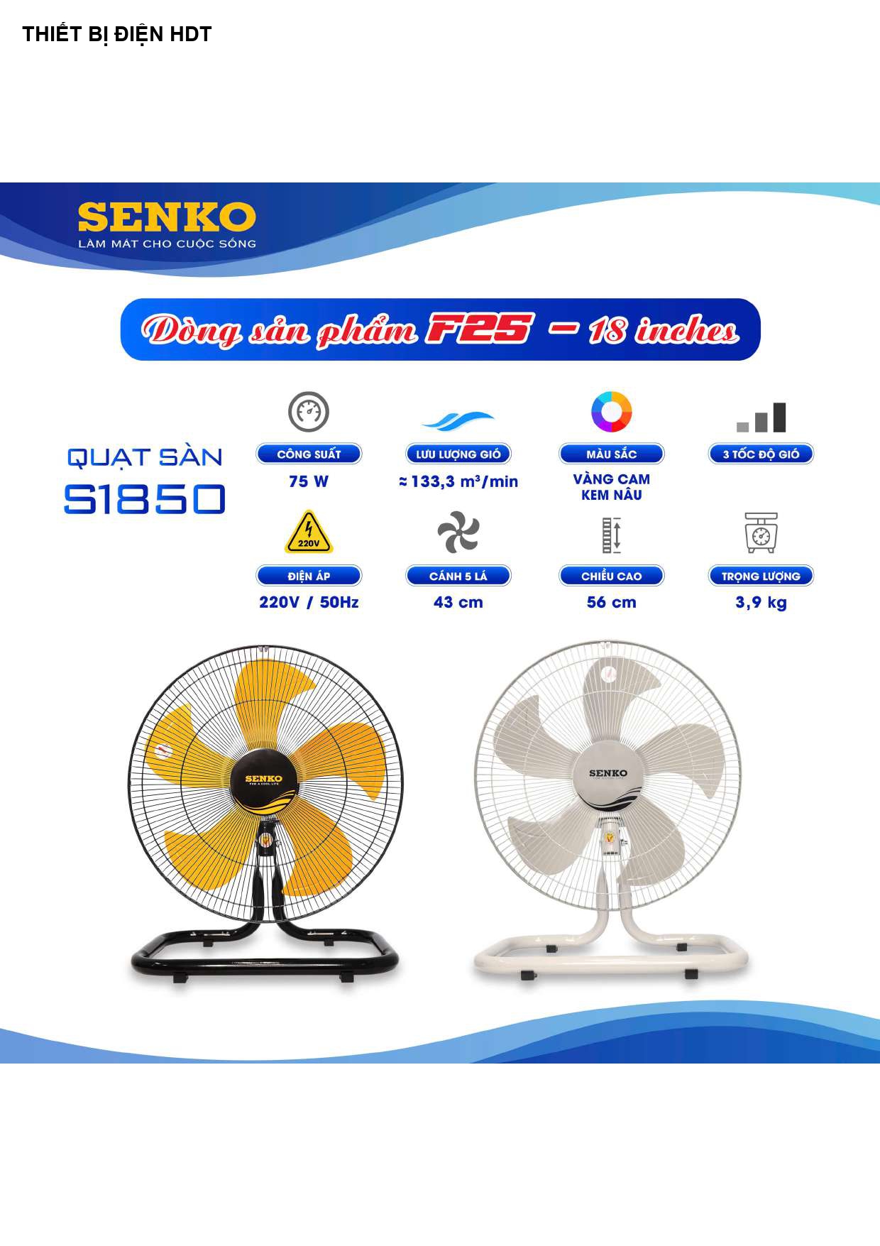 Bảng Giá Quạt Senko 2026