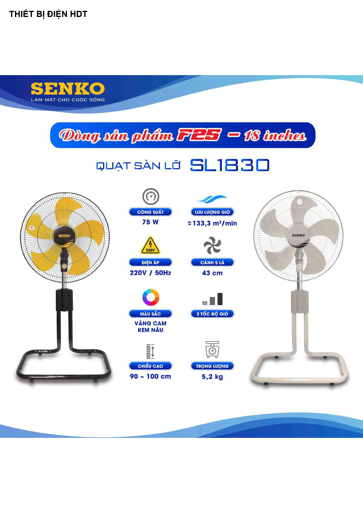 Bảng Giá Quạt Senko 2026