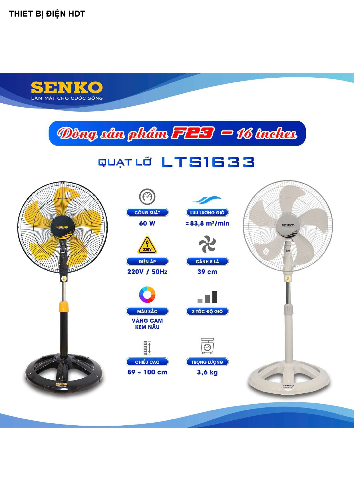 Bảng Giá Quạt Senko 2026