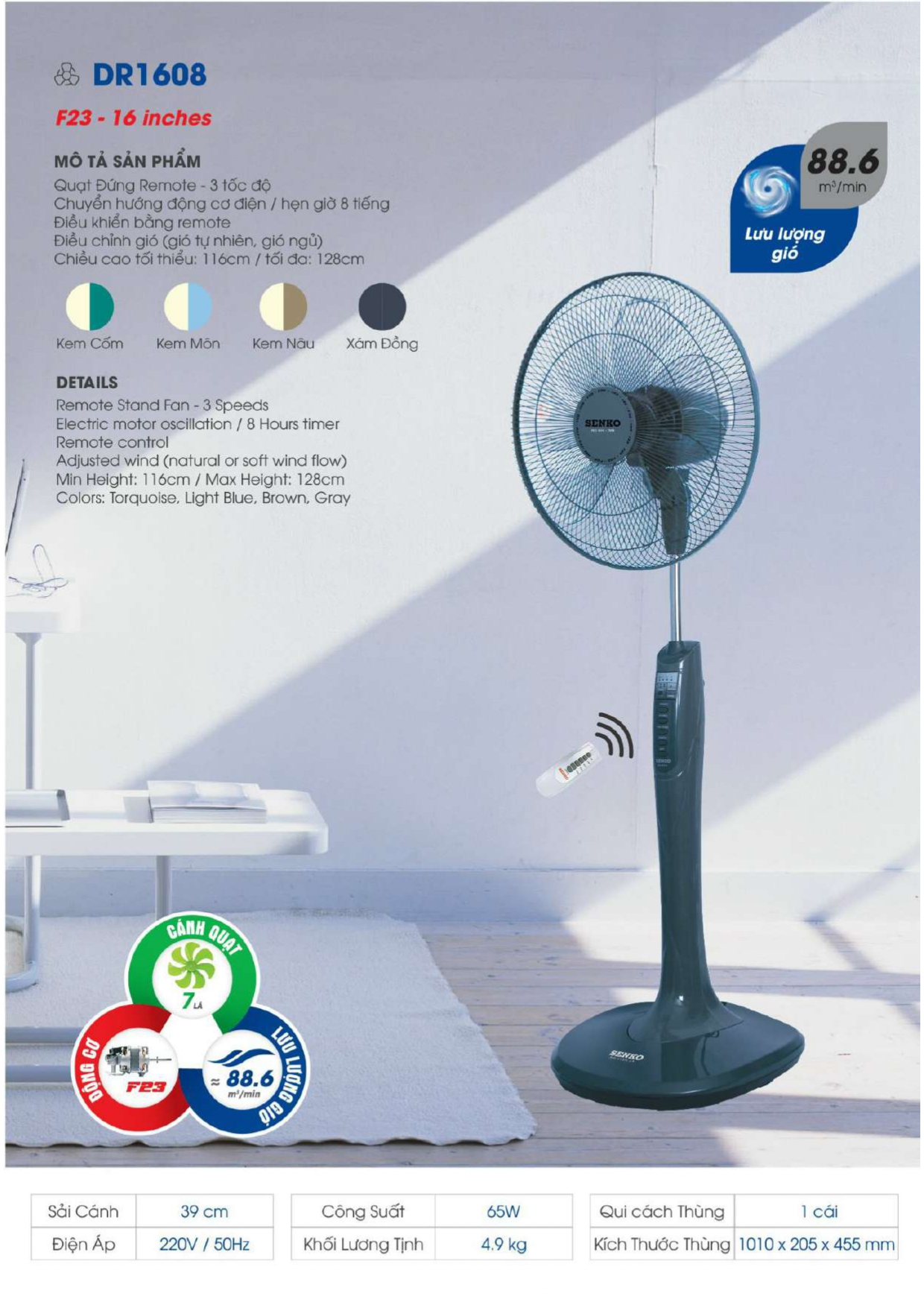 Bảng Giá Quạt Senko 2026