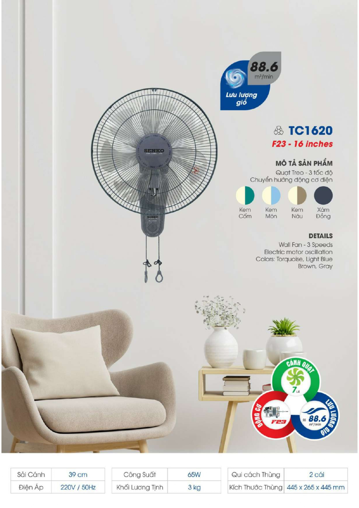 Bảng Giá Quạt Senko 2026