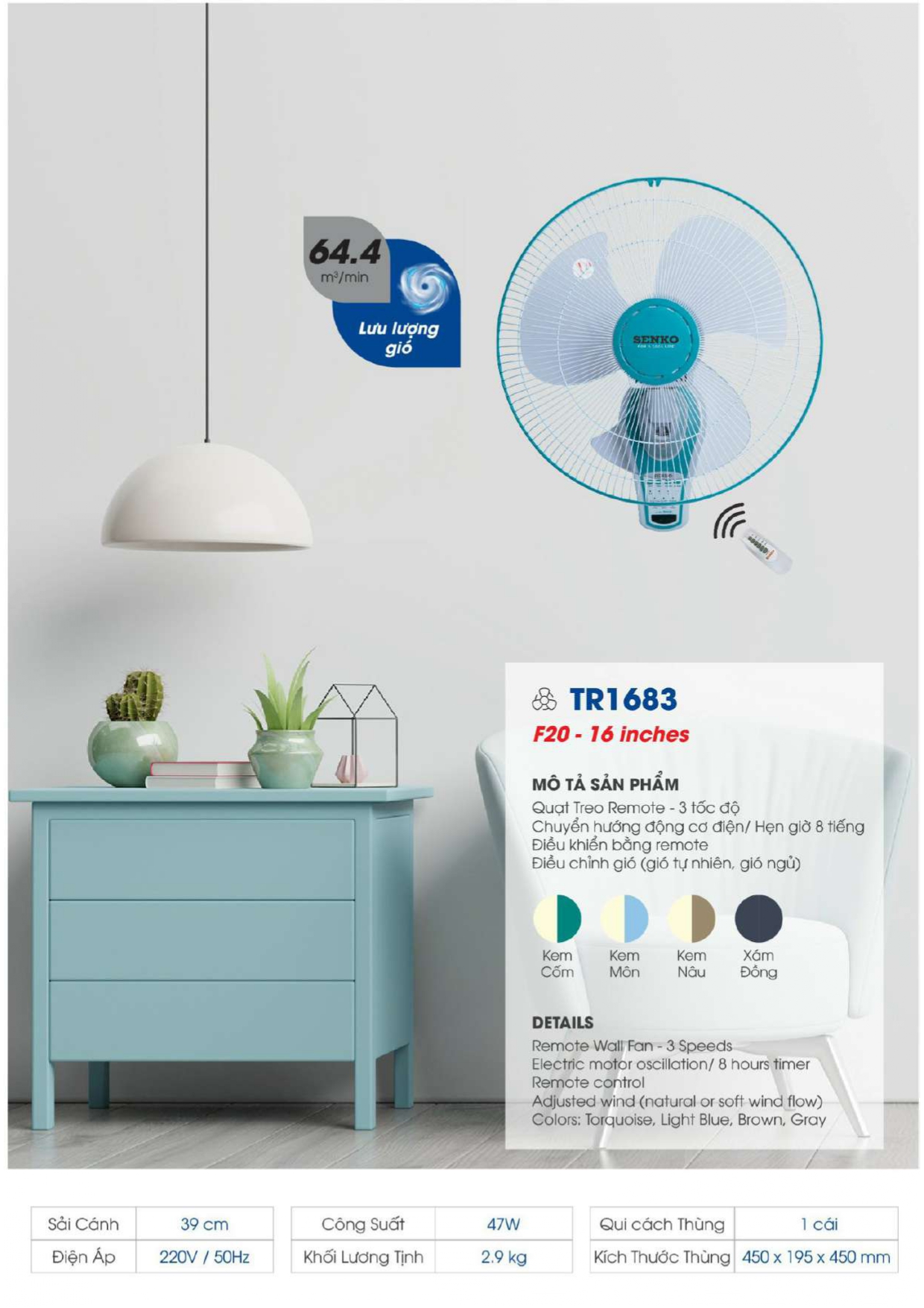 Bảng Giá Quạt Senko 2026